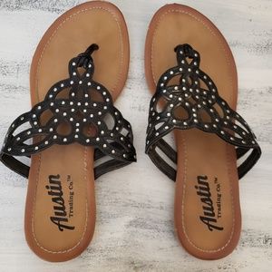 black summer sandals